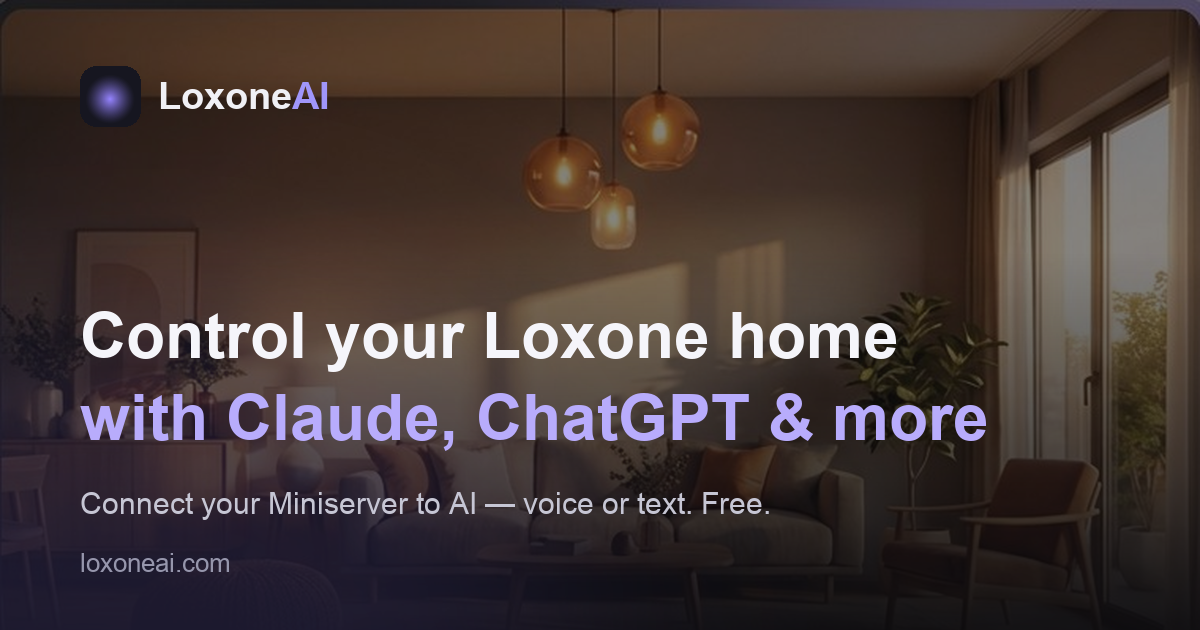 Loxone AI - Control Your Smart Home with AI